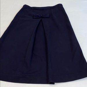 Tory Burch navy Bow skirt S